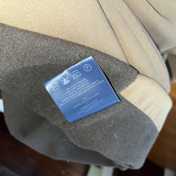 Burberry London 42T Lawrence Double-Lined Long Wool Overcoat Olive - Picture 9 of 9